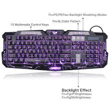 Gaming Keyboard Mechanical Computer Keyboard USB Wired LED 3 Color