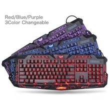 Gaming Keyboard Mechanical Computer Keyboard USB Wired LED 3 Color
