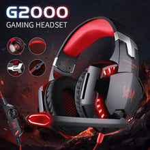 Wired Gaming Headsets Big Headphones with Led Light Mic Stereo Earphones