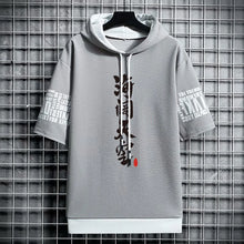 Men clothing streetwear Hoodies korea t shirt print graphic Casual
