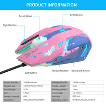 USB Wired Gaming Mouse Pink Computer Professional E-sports Mouse