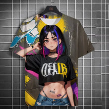 Men's T-Shirts Anime Character Tee 3D Sexy Beauty Print