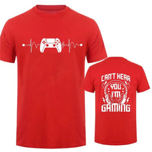 Men T-Shirts Can't Hear You I'm Gaming Funny Video Gamer