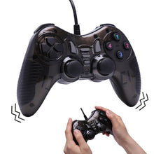 USB Wired Dual Vibration Gaming Controller Joystick Computer