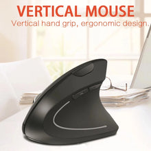 Vertical Wireless USB Mouse Ergonomic Rechargeable Portable PC Gamer