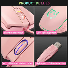 USB Wired Gaming Mouse Pink Computer Professional E-sports Mause