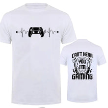 Men T-Shirts Can't Hear You I'm Gaming Funny Video Gamer