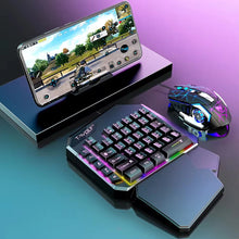 2 IN 1 Set USB Wired One Hand Mobile Gaming Keyboard And Mouse Combos