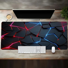 Large gaming Mouse Pad 90x40 Red Blue gradient design desk mat keyboard
