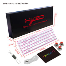 68 Keys Mechanical Keyboard Ergonomics Pink Light RGB Backlit LED Keyboard