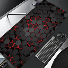 Large gaming Mouse Pad 90x40 Red Blue gradient design desk mat keyboard