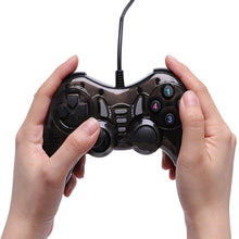 USB Wired Dual Vibration Gaming Controller Joystick Computer