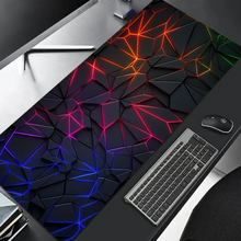 Large gaming Mouse Pad 90x40 Red Blue gradient design desk mat keyboard