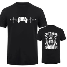 Men T-Shirts Can't Hear You I'm Gaming Funny Video Gamer