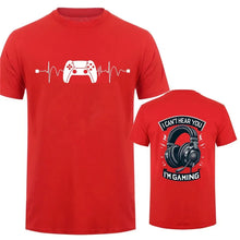 Men T-Shirts Can't Hear You I'm Gaming Funny Video Gamer