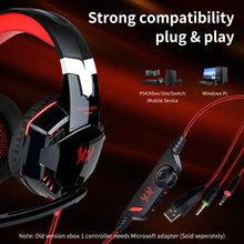 Wired Gaming Headsets Big Headphones with Led Light Mic Stereo Earphones