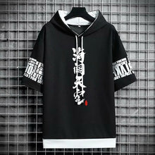 Men clothing streetwear Hoodies korea t shirt print graphic Casual