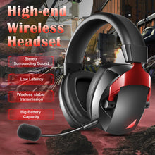 Wireless Gaming Headset with Detachable Noise Cancelling Microphone