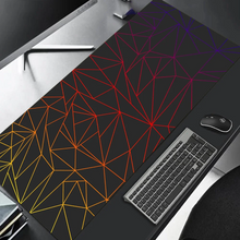 Large gaming Mouse Pad 90x40 Red Blue gradient design desk mat keyboard