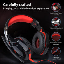 Wired Gaming Headsets Big Headphones with Led Light Mic Stereo Earphones