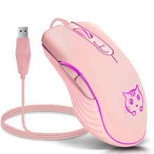 USB Wired Gaming Mouse Pink Computer Professional E-sports Mause