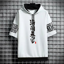 Men clothing streetwear Hoodies korea t shirt print graphic Casual