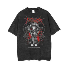 Anime Men's T Shirts Gothic Printed T-Shirt Hip Hop Streetwear