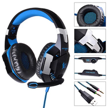 Wired Gaming Headsets Big Headphones with Led Light Mic Stereo Earphones