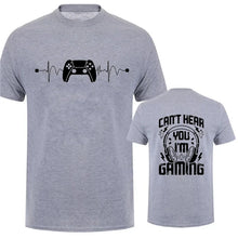 Men T-Shirts Can't Hear You I'm Gaming Funny Video Gamer