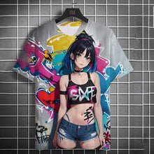 Men's T-Shirts Anime Character Tee 3D Sexy Beauty Print
