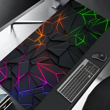 Large gaming Mouse Pad 90x40 Red Blue gradient design desk mat keyboard