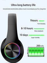 Gaming headset wireless headset, Jerry cool light effect, support wired mode