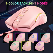 USB Wired Gaming Mouse Pink Computer Professional E-sports Mause