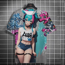 Men's T-Shirts Anime Character Tee 3D Sexy Beauty Print